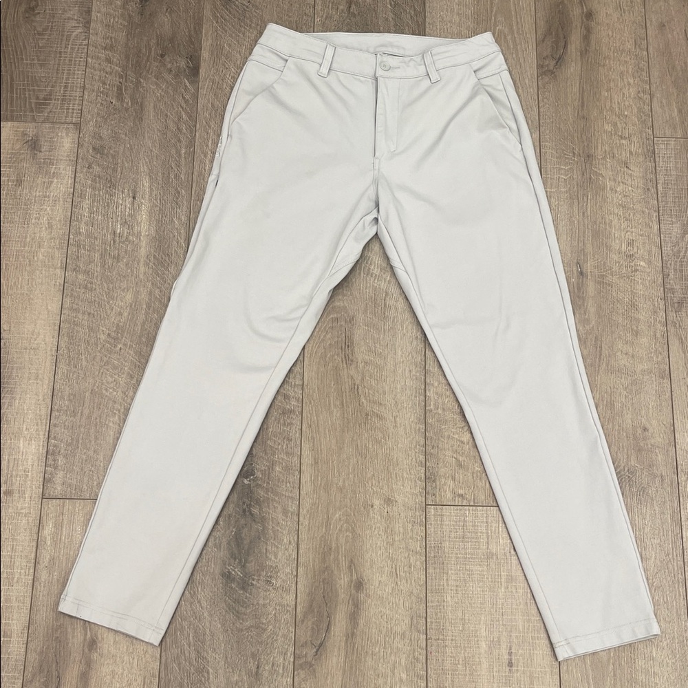 BYLT Premium Basic 2.0 Men's Slim Fit Light Gray Pants Size 34